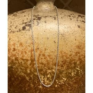 950 Silver Milor Popcorn Chain 24 Inches Long Made in Italy